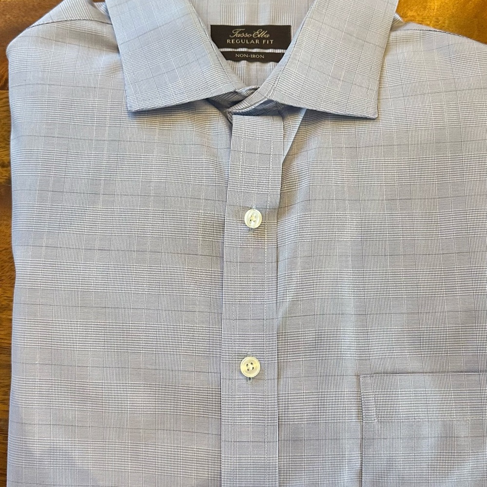 Tasso Elba Light Gray Dress Shirt
